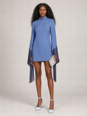 Taller Marmo Women Mini Del Mar Fringed Mini Dress size 44 IT